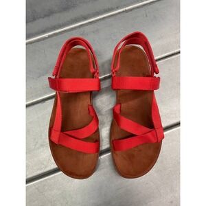 Everlane Renew‎ Sport Sandals Womens 9 Red Strappy Adjustable Straps